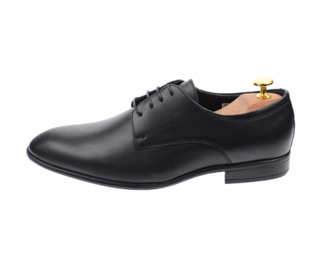 Pantofi derby barbati eleganti, cu siret, din piele naturala neagra - 346TNEGRU Pantofi derby barbati eleganti, cu siret, din piele naturala neagra - 346TNEGRU