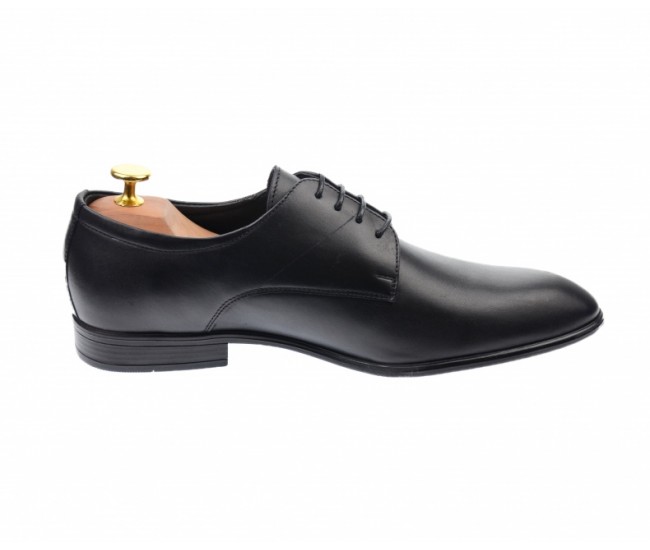 Pantofi derby barbati eleganti, cu siret, din piele naturala neagra - 346TNEGRU Pantofi derby barbati eleganti, cu siret, din piele naturala neagra - 346TNEGRU