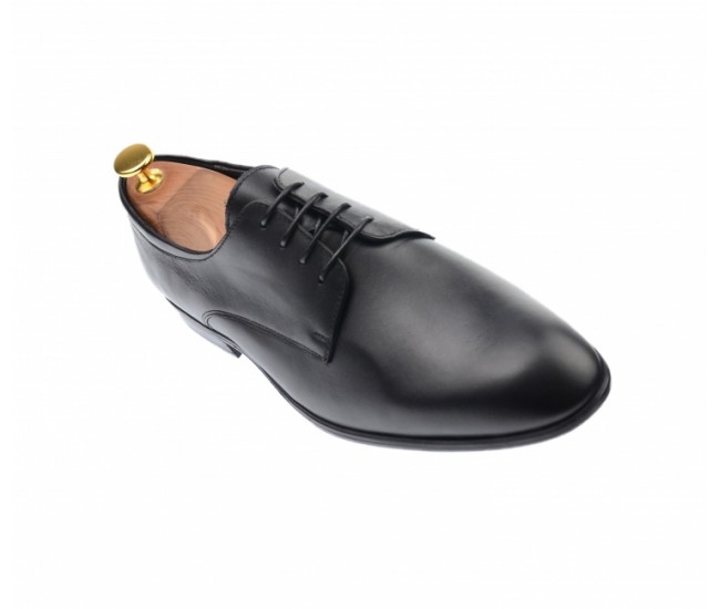 Pantofi derby barbati eleganti, cu siret, din piele naturala neagra - 346TNEGRU Pantofi derby barbati eleganti, cu siret, din piele naturala neagra - 346TNEGRU