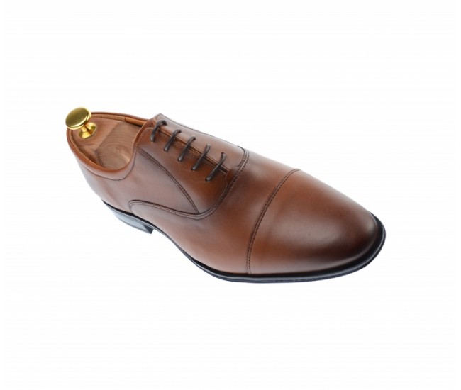 Pantofi barbati eleganti, cu siret, din piele naturala maro coniac - 347CONIAC Pantofi barbati eleganti, cu siret, din piele naturala maro coniac - 347CONIAC