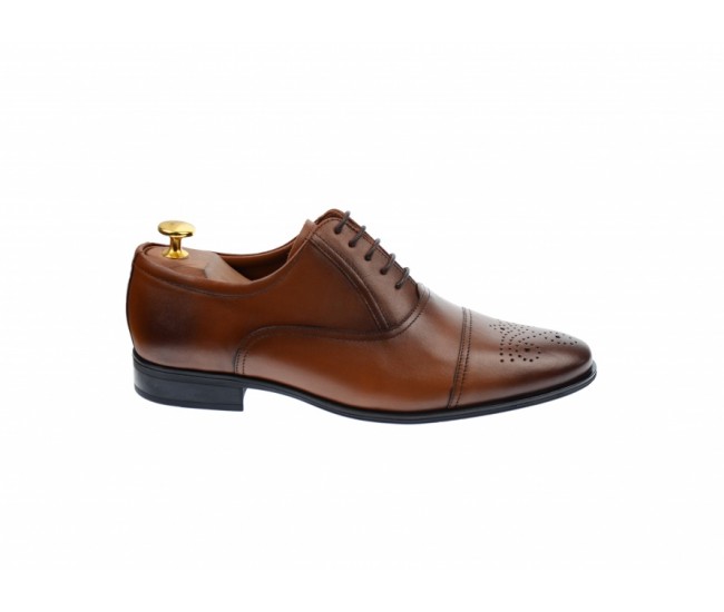 Pantofi barbati eleganti, cu siret, din piele naturala maro coniac - 356CONIAC Pantofi barbati eleganti, cu siret, din piele naturala maro coniac - 356CONIAC
