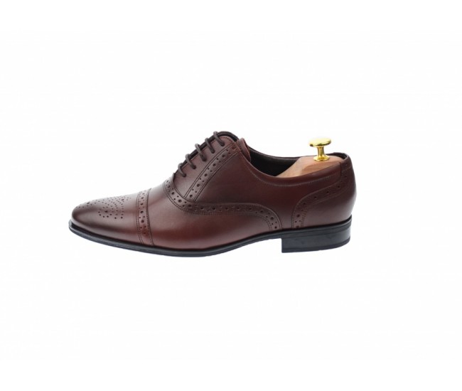 Pantofi barbati eleganti, cu siret, din piele naturala visiniu - 359VIS Pantofi barbati eleganti, cu siret, din piele naturala visiniu - 359VIS