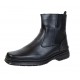 Ghete barbati, din piele naturala, model casual, inchidere cu fermoar, imblanite, calapod lat - 4013N