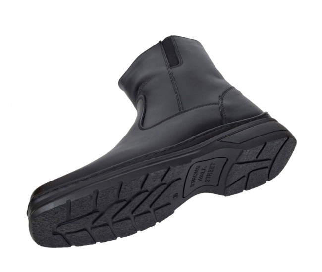 Ghete barbati, din piele naturala, model casual, inchidere cu fermoar, imblanite, calapod lat - 4013N