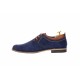 Pantofi barbati casual din piele naturala bleumarin 410BLEO  Fabricati in ROMANIA