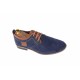 Pantofi barbati casual din piele naturala bleumarin 410BLEO  Fabricati in ROMANIA