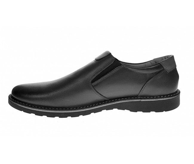 Pantofi barbati casual, din piele naturala, cu elastic, Ciucaleti Shoes, 480ELN