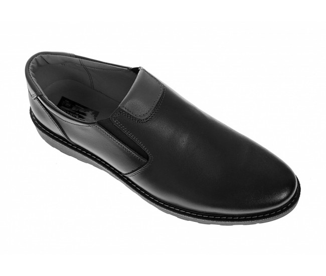 Pantofi barbati casual, din piele naturala, cu elastic, Ciucaleti Shoes, 480ELN