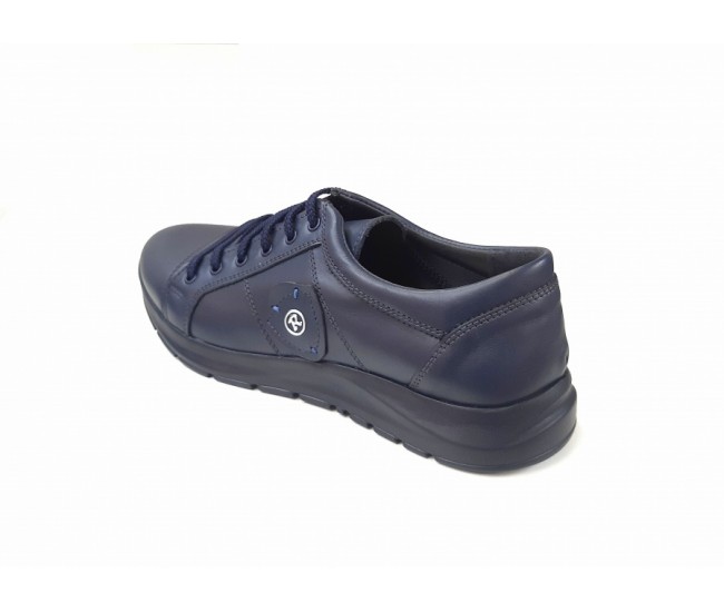 Pantofi barbati sport din piele naturala, Bleumarin - CIUCALETI SHOES - 501ABS
