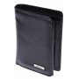 Portofel barbati din piele naturala, negru, 9 x 13 cm, 506N
