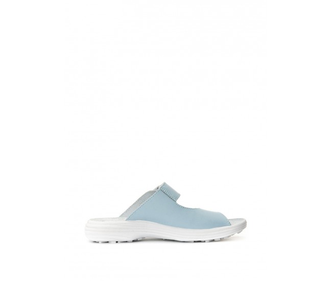 Papuci deschiși din piele “Tellus” 54-09 Albastru deschis - 41