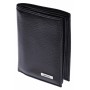 Portofel barbati din piele naturala, negru, 9 x 13 cm, 575N