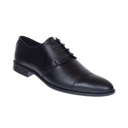 Pantofi barbati eleganti din piele naturala Negru 588N