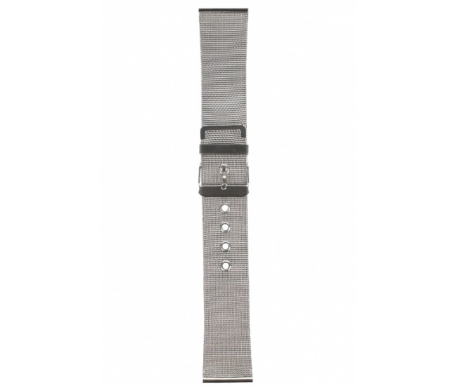 Curea de ceas din metal, 24 mm x 20 cm, argintiu