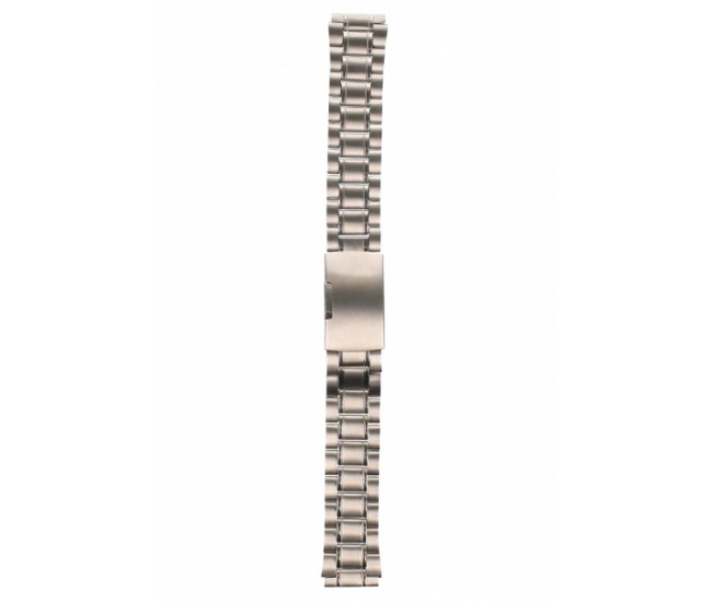 Curea de ceas din metal, 18 mm x 19 cm, argintiu
