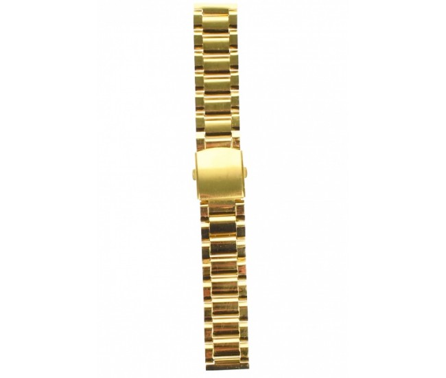Curea de ceas din metal, 24 mm x 17 cm, auriu