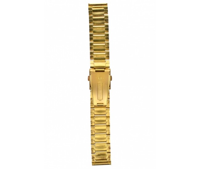 Curea de ceas din metal, 24 mm x 17 cm, auriu