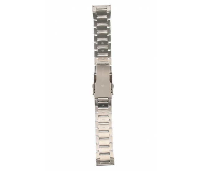 Curea de ceas din metal, 20 mm x 19 cm, argintiu/auriu