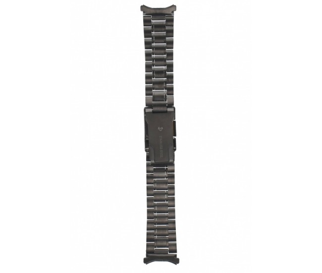 Curea de ceas din metal, 20 mm x 17 cm, negru