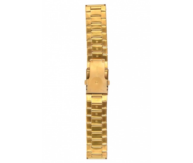 Curea de ceas din metal, 22 mm x 18 cm, auriu
