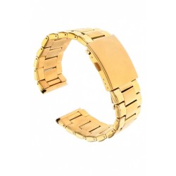 Curea de ceas din metal, 22 mm x 18 cm, auriu