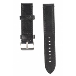 Curea de ceas din piele, 20 mm x 20 cm, negru