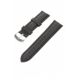 Curea de ceas din piele, 20 mm x 22 cm, negru