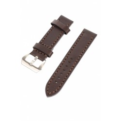 Curea de ceas din piele, 22 mm x 20 cm, maro