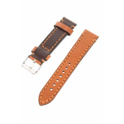 Curea de ceas din piele, 22 mm x 20 cm, maro