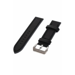 Curea de ceas din piele, 22 mm x 22 cm, negru