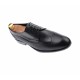 Pantofi barbati derby perforati, eleganti, cu siret, din piele naturala neagra - 708NEGRU
