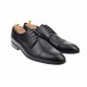Pantofi barbati derby perforati, eleganti, cu siret, din piele naturala neagra - 709NEGRU