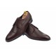 Pantofi barbati bordeaux, office, eleganti, cu siret, din piele naturala 709VIS