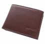Portofel barbati din piele naturala, 12 x 9 cm, Maro, 7272-2M