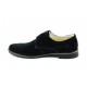 Pantofi barbati casual din piele naturala intoarsa Negru - 855NVEL
