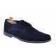 Pantofi barbati, casual ,din piele naturala intoarsa, bleumarin 855VELBLM