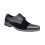 Pantofi barbati casual din piele naturala, Negru - 858NN
