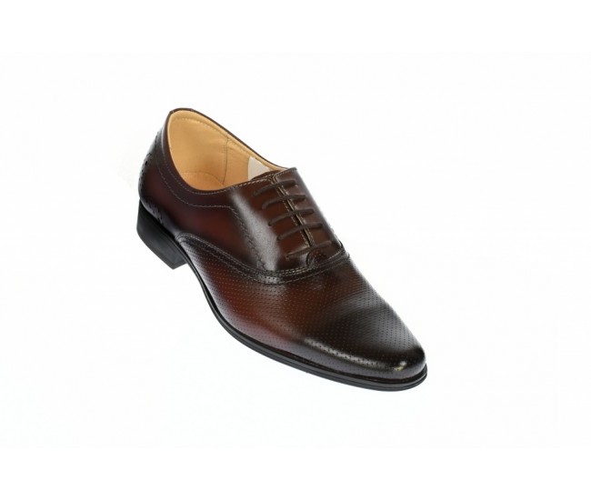 Pantofi eleganti din piele naturala, Maro Inchis - 886MI