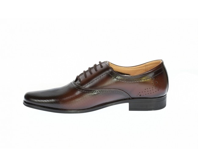 Pantofi eleganti din piele naturala, Maro Inchis - 886MI