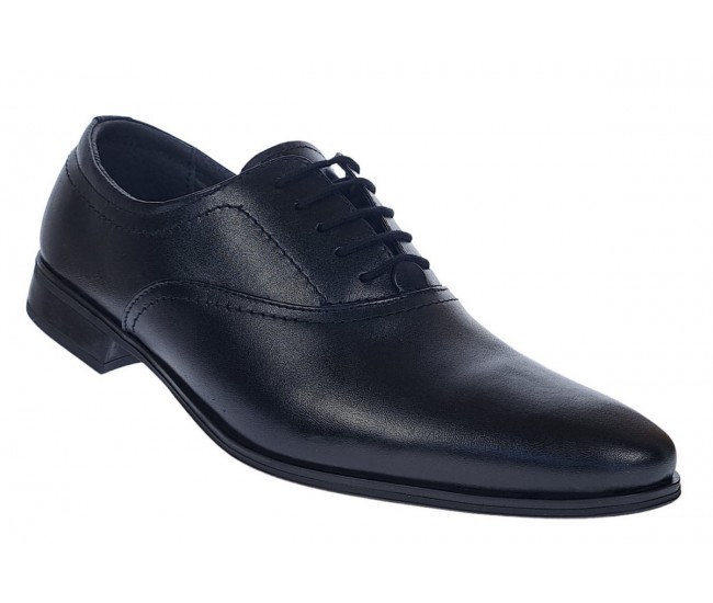 Pantofi barbati eleganti din piele naturala Negru 888N