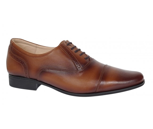 Pantofi barbati eleganti din piele naturala maro 893MD - Marimea 40