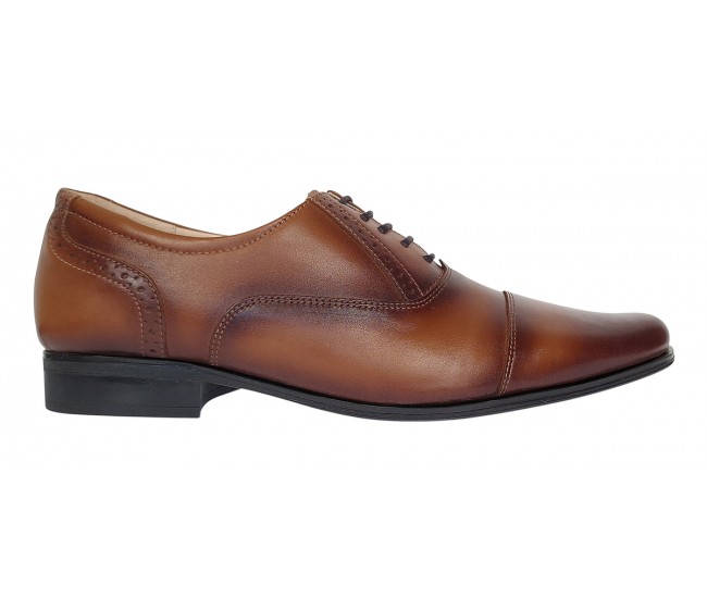 Pantofi barbati eleganti din piele naturala maro 893MD - Marimea 40