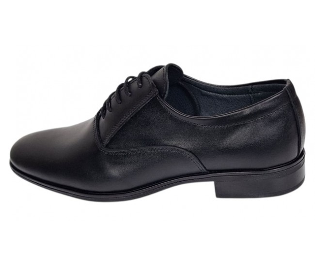 Pantofi barbati office eleganti din piele naturala Negru 899N