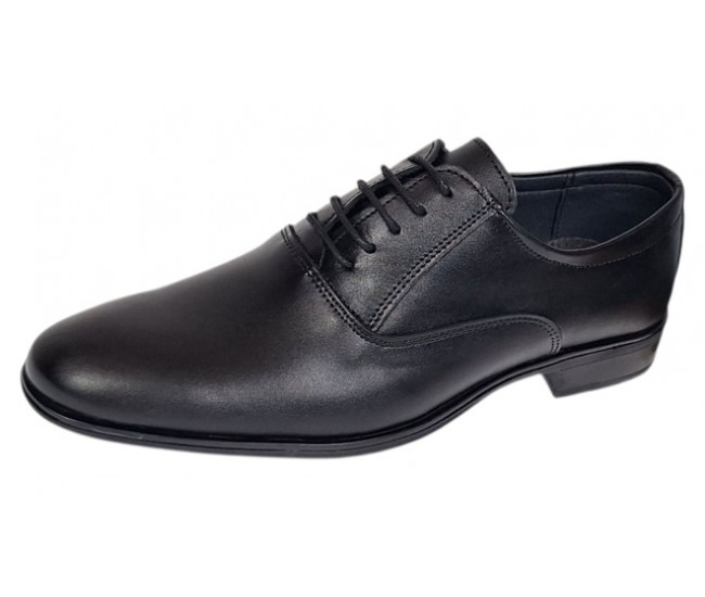 Pantofi barbati office eleganti din piele naturala Negru 899N