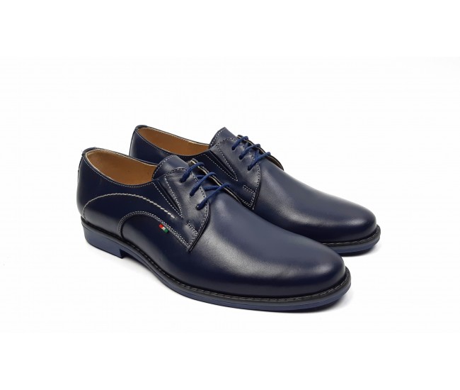 Marimea 42, 44 Pantofi barbati eleganti din piele naturala, Massimo bleumarin, Dyany Shoes - 925BL Marimea 42, 44 Pantofi barbati eleganti din piele naturala, Massimo bleumarin, Dyany Shoes - 925BL