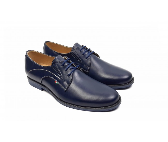 Marimea 42, 44 Pantofi barbati eleganti din piele naturala, Massimo bleumarin, Dyany Shoes - 925BL Marimea 42, 44 Pantofi barbati eleganti din piele naturala, Massimo bleumarin, Dyany Shoes - 925BL