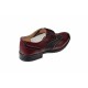 Pantofi barbati casual, din piele naturala Bordo si Negru, CIUCALETI - 993VISN