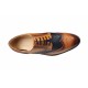 Pantofi barbati casual, din piele naturala Maro si Bleumarin Inchis  - CIUCALETI - 993MDBLM
