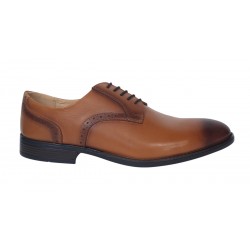 Pantofi barbati eleganti din piele naturala maro deschis - Marimea 43