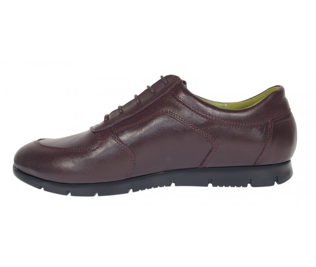 Pantofi dama casual din piele naturala Bordeaux ADISVIS